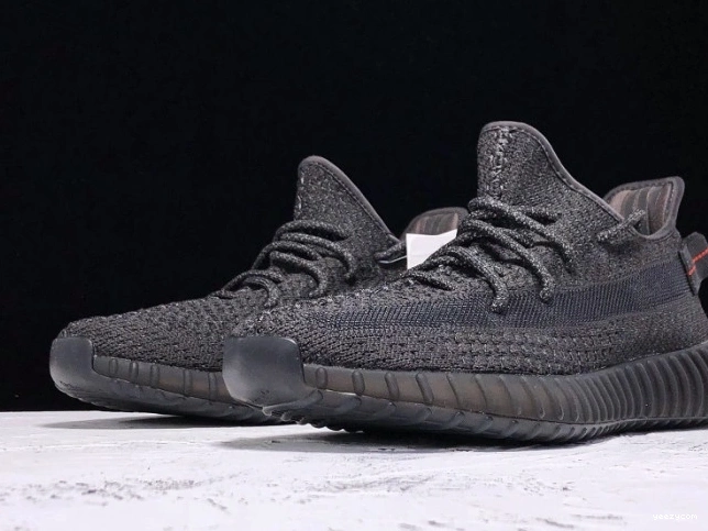 (Reflective) 350 V2 Yeezy Static FU9007 - Black Boost Adidas 0826